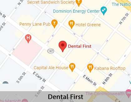 Map image for Kid Friendly Dentist in Richmond, VA
